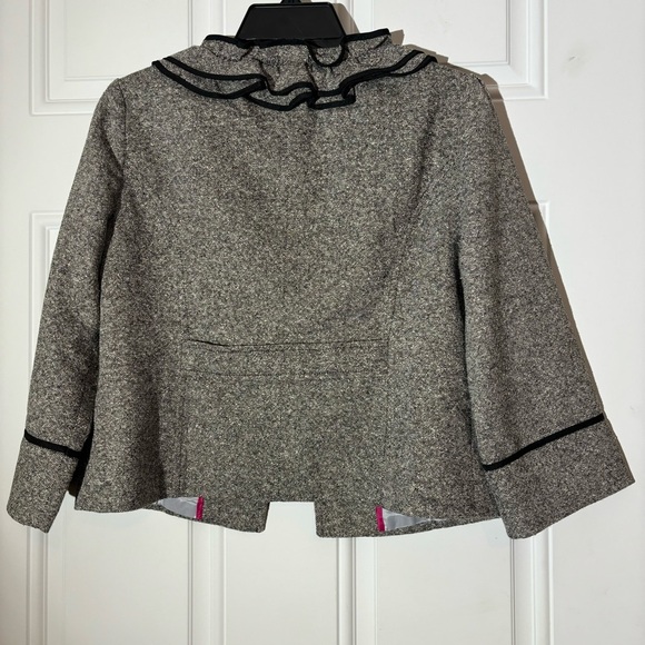 ❤️2/$15 or 3/$21❤️ Loft Tweed Black/White Half Jacket, Size 6 - Picture 2 of 13